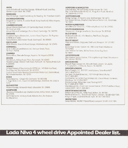Lada niva 4wd dealer - lada,