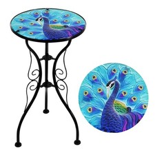 Mosaic Table Blue Peacock