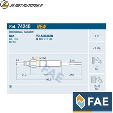 4x GLOW PLUG 74240 FOR VW