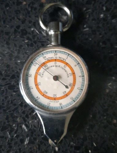 Vintage german map measurer - map,