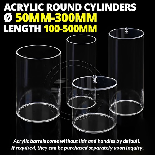 Clear plastic perspex tube - clear,