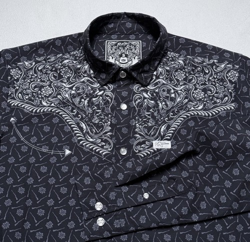 Retro rifle shirt mens small - shirt,