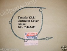 Yamaha YAS1 Crankcase Cover L Gasket NOS AS1 Generator Cover Gasket 183-15461-00