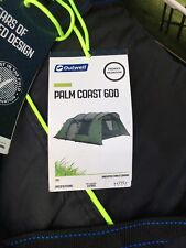 Outwell Palm Coast 600 - Large Six Berth Man Family Camping Tent with extension