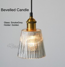 MODERN NEW VINTAGE INDUSTRIAL RETRO LOFT GLASS CEILING LAMP SHADE PENDANT LIGHT