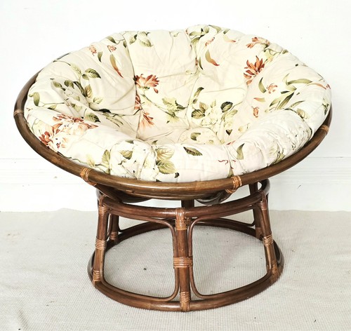 Vintage bamboo papasan chair - vintage,