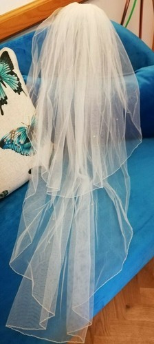 Wedding veil ivory with - veil,