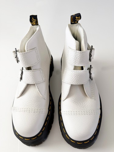 Martens boots white - dr, patent