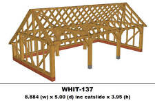 European Oak Garage 3 Bay (Gable End With Catslide) Kit - (WHIT-137)