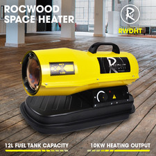 Diesel Heater Kerosene Space 12L 10kW RocwooD 35000 BTU Workshop Garage