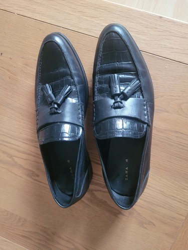 Zara men leather loafer - leather,