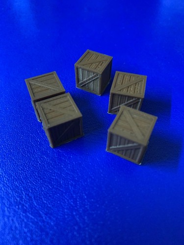 Wooden crates pack - wooden, 5