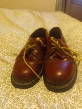 Dr. Martens Uk size 7, Oxblood Red. Lowcut boots. Plenty of life left!
