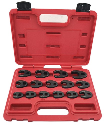 Piece crow foot spanner - 15-piece,