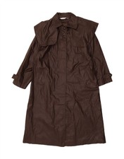 ST. BERNARD Womens Raincoat UK 14 Medium  Brown Acetate FL02