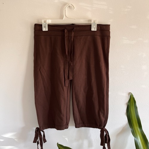 Brown y2k capri pants - pants, vintage