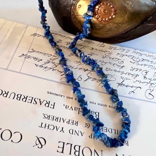 Vintage lapis lazuli chip - lapis,