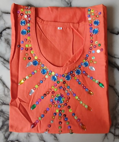Ladies kurta with sequence - kurta,