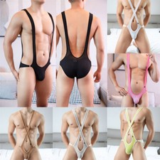 Men's Borat Mankini Thong Sling Shot Underwear Swimsuit Lingerie Bikini Briefs ⇘