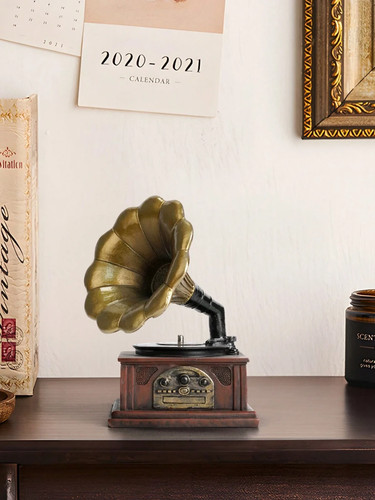 Vintage phonograph resin - vintage,