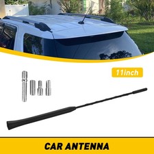 11" Fit AUDI A1 A3 A4 A5 A6 Mercedes Benz Antenna Mast Black Power Radio AM/FM