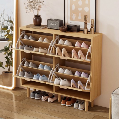 Rattan shoe storage cabinet - shoe, 4