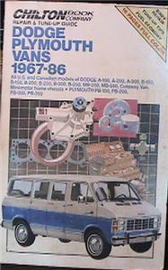 Chilton dodge plymouth vans - dodge,
