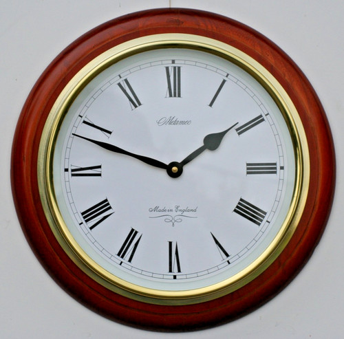 Wall clock pine with mahogany - wall,