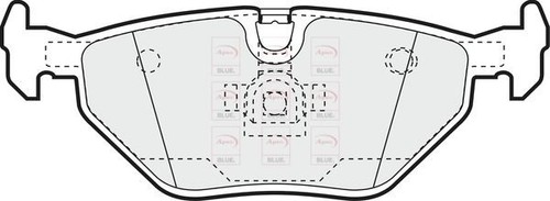Rear axle brake - rear, pads