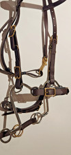 Endurance Biothane Hackamore Bridle, Arabian size, brown, new without tags