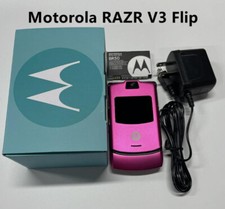 Motorola RAZR V3 Unlocked Flip Bluetooth GSM 850 /900 /1800 /1900 Mobile Phone