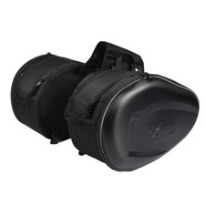 2Pcs 18-29L Motorcycle Saddle Bags Luggage Pannier Helmet Waterproof Rain Cover