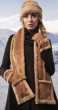 SHEEPSKIN FUR SCARF FAUX