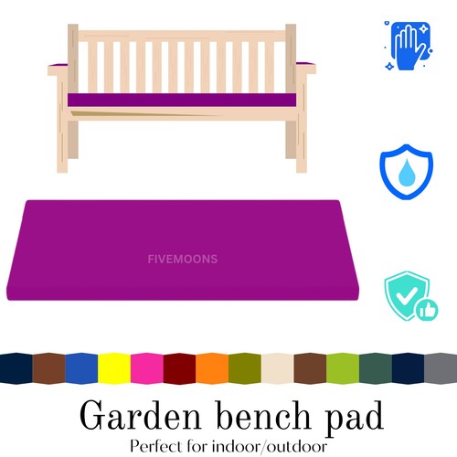 Outdoor garden bench - pad, foam