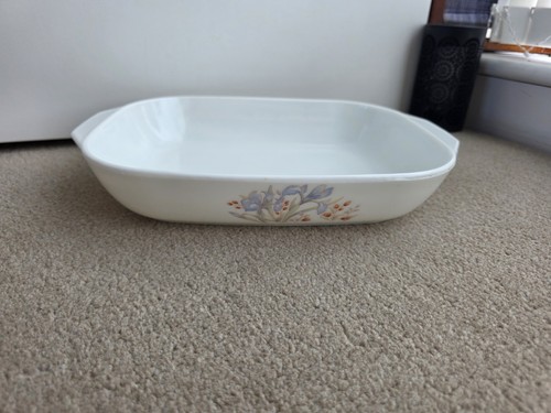 Vintage pyrex blue iris - pyrex,
