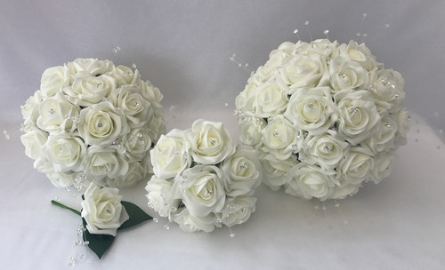 Wedding flowers ivory rose - flowers,