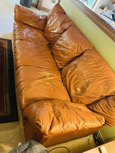 Natuzzi italian leather sofa - natuzzi,