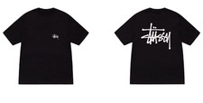 Stussy Basic Logo Black Tee
