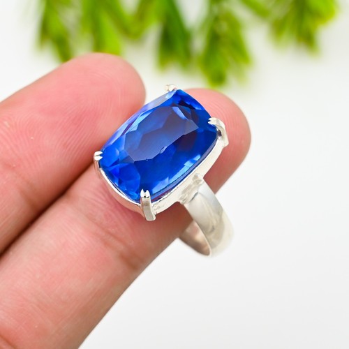 Blue tanzanite gemstone 925 - blue,