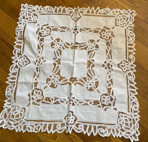 Vintage white battenberg - battenberg, lace