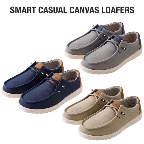 Men canvas loafers - canvas,