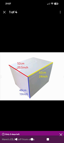 Large polystyrene box 62cm - polystyrene,