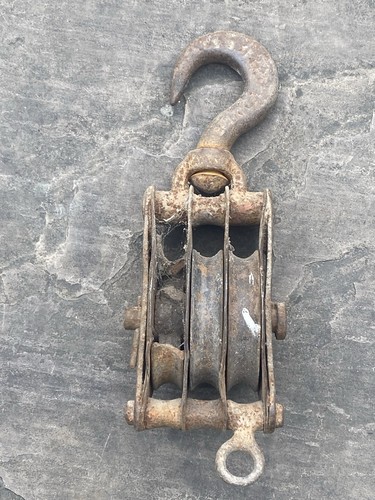 Large vintage industrial steel