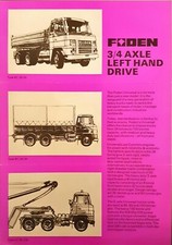 Foden 3/4 Axle Left hand Drive