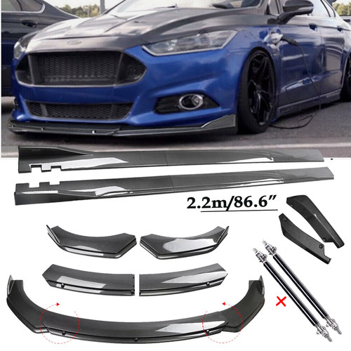 Carbon fiber front bumper lip - fiber,