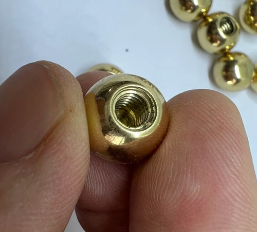 Small brass balls cot - brass,