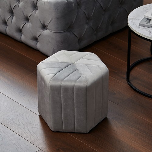 Soft velvet pouffe footseat - soft,