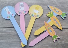 Easter egg hunt signs 6pcs - easter,