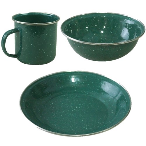 Camping enamel plate - camping, bowl