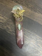 Purple Fluorite Crystal Wand 168g